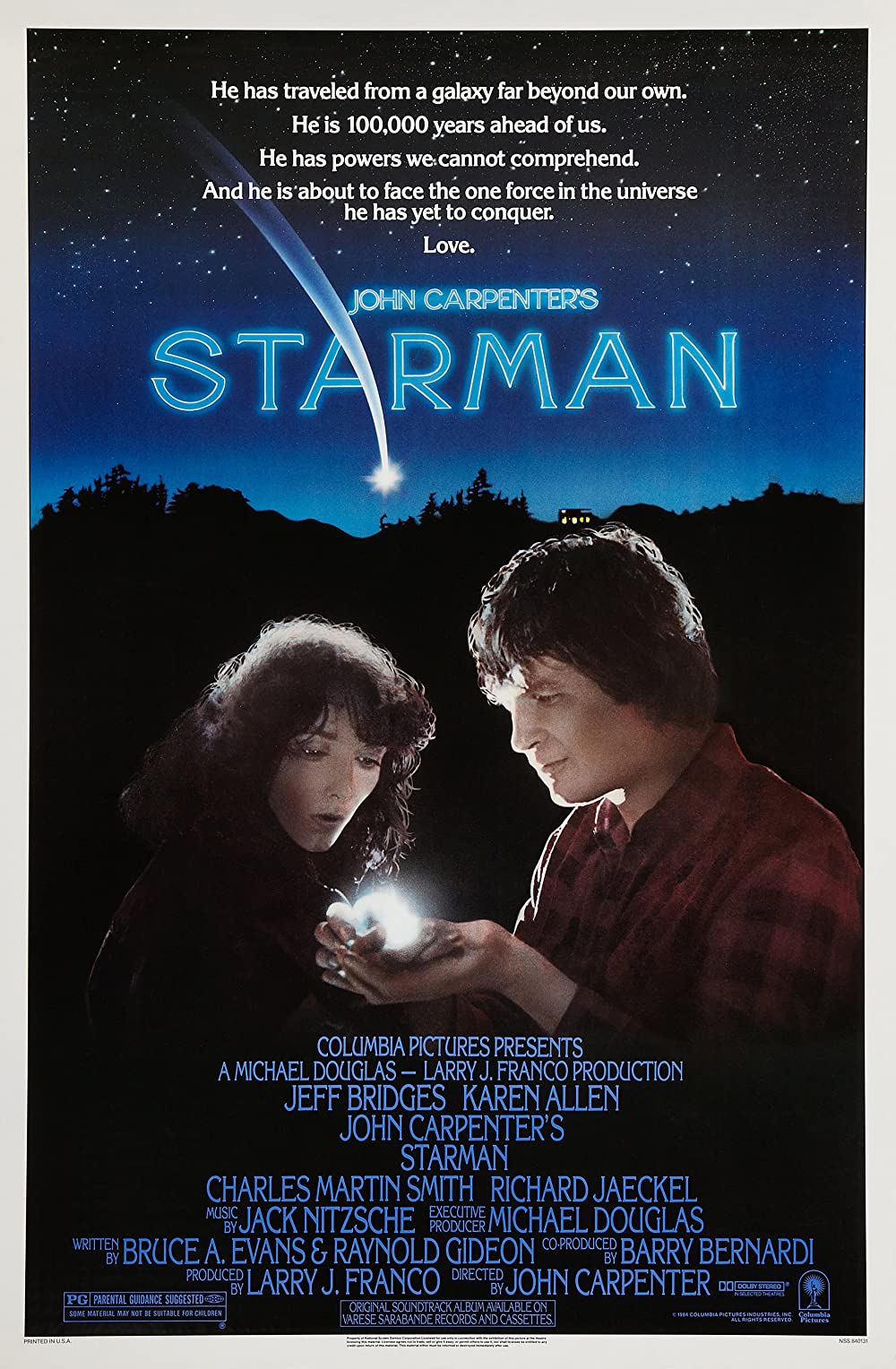 ดูหนังออนไลน์ฟรี Starman (1984) สตาร์แมน มนุษย์ดวงดาว หนังเต็มเรื่อง หนังมาสเตอร์ ดูหนังHD ดูหนังออนไลน์ ดูหนังใหม่